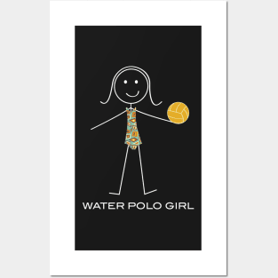 Funny Womens Water Polo Design Posters and Art